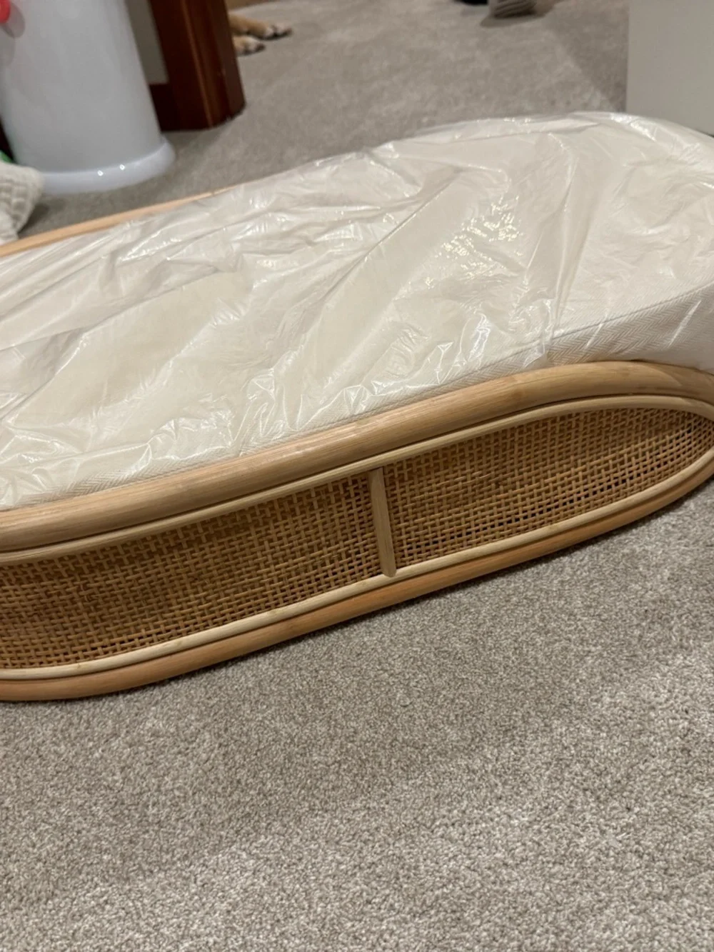 Handwoven Rattan Changing Pad – Boutique Coastal Nursery Piece